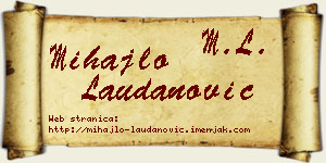 Mihajlo Laudanović vizit kartica